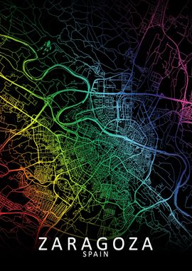 Zaragoza Rainbow City Map