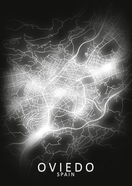 Oviedo LED Glow City Map