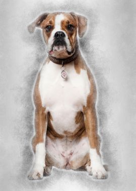 Portrait of Boxer 14 years