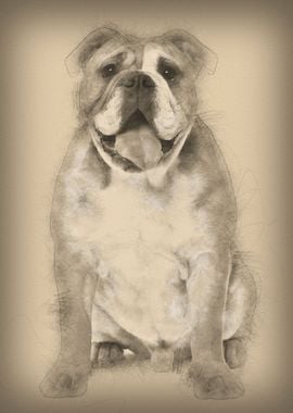 English bulldog 9 months o