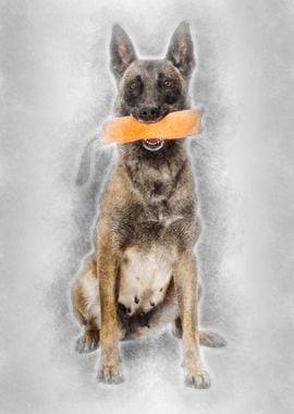 Belgian Shepherd sitting a