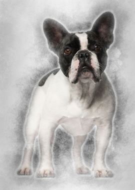 French Bulldog standing ag