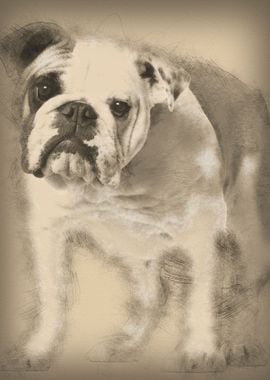 English bulldog 7 months o