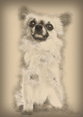 Chihuahua 15 years old sit