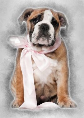 English Bulldog puppy 2 an