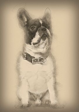 French Bulldog wearing Pol