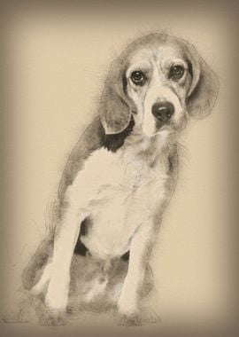 Beagle dog  2 years old si