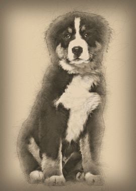 Bernese Mountain Dog 4 mo