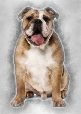 English bulldog 9 months o