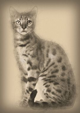 Bengal Cat 6 months old si