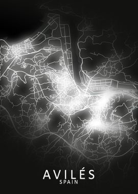 Aviles LED Glow City Map