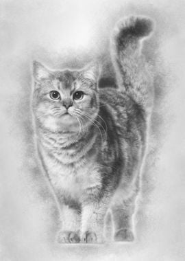 British Shorthair cat agai