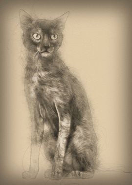 Lykoi cat also called the 