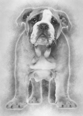 English Bulldog puppy 2 an