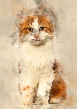 American Curl kitten 3 mon