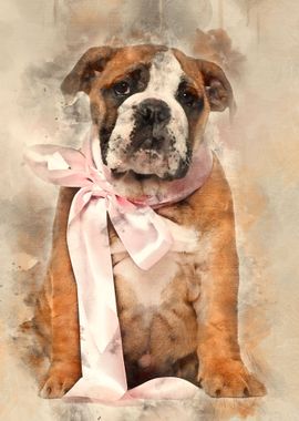 English Bulldog puppy 2 an