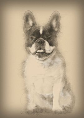 Portrait of French Bulldog