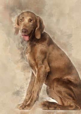 Portrait of Weimaraner 8 m