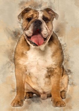 English bulldog 9 months o