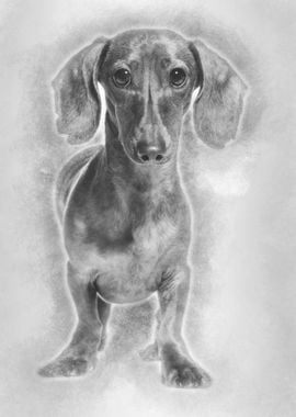 Dachshund dog 25 years o