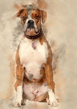 Portrait of Boxer 14 years