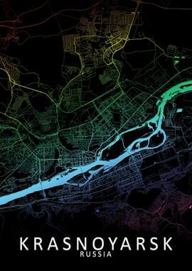 Krasnoyarsk Rainbow Map