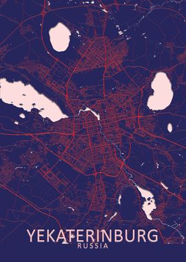 Yekaterinburg Blue CityMap