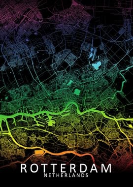 Rotterdam Rainbow City Map