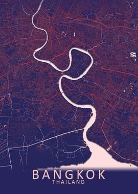 Bangkok Blue City Map