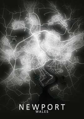 Newport LED Glow City Map