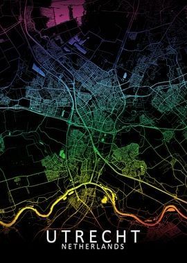 Utrecht Rainbow City Map