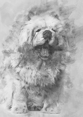 Chow chow dog 8 years old