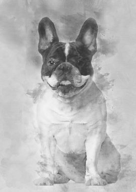 Portrait of French Bulldog