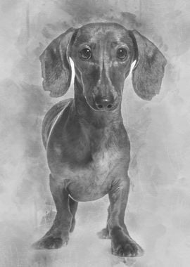 Dachshund dog 25 years o