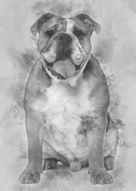 English bulldog 9 months o