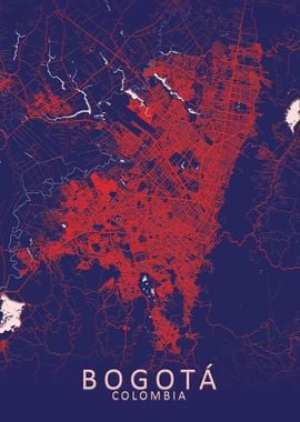 Bogota Blue City Map