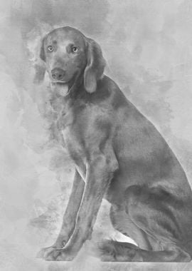 Portrait of Weimaraner 8 m