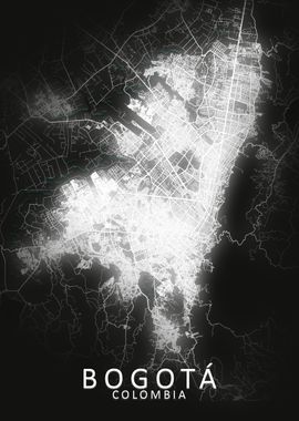 Bogota LED Glow City Map