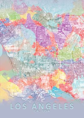 Los Angeles Colour Map