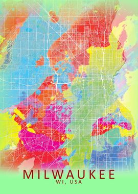 Milwaukee Splash City Map