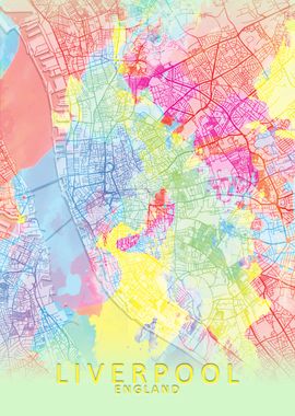 Liverpool Splash City Map