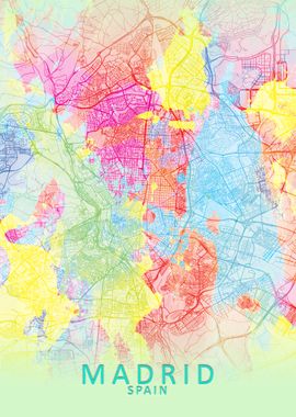 Madrid Splash City Map