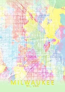 Milwaukee Splash City Map