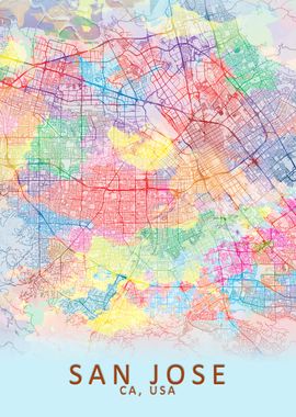 San Jose Splash City Map