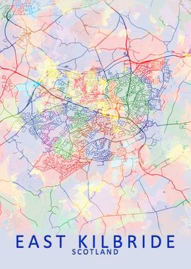 East Kilbride Splash Map