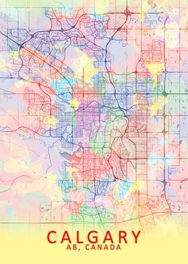 Calgary Splash City Map