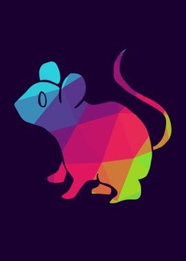 Rat Animal Rainbow 9