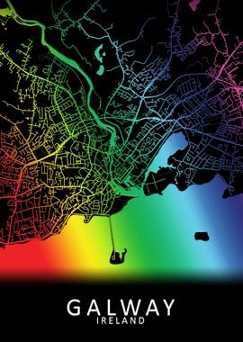 Galway Rainbow City Map