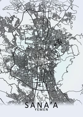 Sanaa Yemen City Map