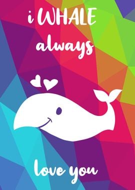 Rainbow Cute Whale 12